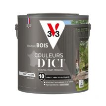Peinture bois extérieur Couleurs d'Ici V33 Gris feutré Velours 2L