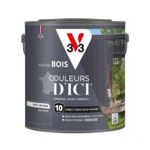 Peinture bois extérieur Couleurs d'Ici V33 Bleu encré Velours 2L
