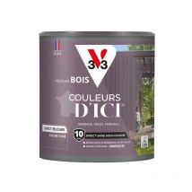 Peinture bois extérieur Couleurs d'Ici V33 Violine fumé Velours 0,5L