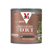 Peinture bois extérieur Couleurs d'Ici V33 Terre cuite Velours 0,5L