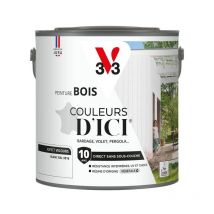 Peinture bois extérieur Couleurs d'Ici V33 Blanc Velours 2L