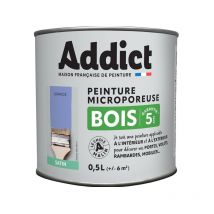 Peinture spéciale bois glycéro, bleu lavande satin, 0,5 litre
