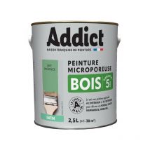 Peinture Bois 2.5 litres vert provence Addict