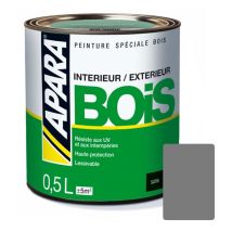 Peinture Bois Satin Apara 7a7b7a 0.5 litre