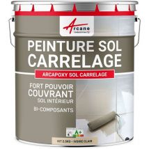 Arcane Industries - Peinture carrelage sol - Résine pour recouvrir faïence et carreaux - arcapoxy sol carrelage - 2.5 kg (jusqu'à 12.5 m² en 2