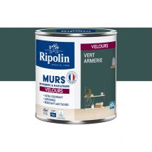 Peinture aspect Velours - 0,5L - Vert Armerie Ripolin