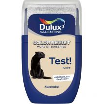 Testeur couleur Ivoire 30 mL - Peinture Color Resist Dulux Valentine