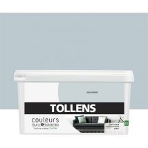 Tollens - Peinture Couleurs pour Murs et Boiseries Toutes pièces - Ultra résistante - Satin - Gris Pierre - 2,5L = 30 m2