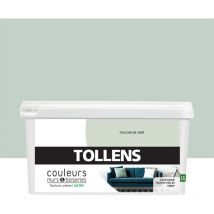 Peinture Couleurs pour Murs et Boiseries Tollens Toutes pièces - Ultra résistante - Satin - Touche de Vert - 2,5L = 30m2
