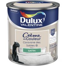 Peinture Crème De Couleur Satin Caravane des Sables 0,5 l Dulux Valentine
