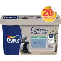 Peinture Crème De Couleur Satin Bleu Vintage 2,5 l Dulux Valentine