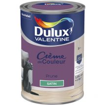 Peinture Crème De Couleur Satin Prune 1,25 l Dulux Valentine