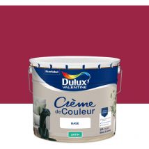 Peinture Crème De Couleur Satin Framboise 10L Dulux Valentine