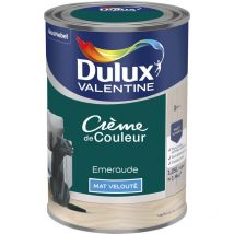 Peinture Crème De Couleur Mat Emeraude 1,25 L - Dulux Valentine