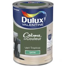 Peinture Crème De Couleur Satin Vert Tropical 1,25 l Dulux Valentine