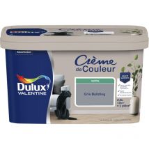 Peinture Crème De Couleur Satin Gris Building 2,5 l Dulux Valentine
