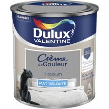 Peinture Crème De Couleur Mat Titanium 0,5 l Dulux Valentine