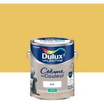 Peinture Crème De Couleur Satin Jaune Printemps 5L Dulux Valentine