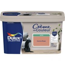 Peinture Crème De Couleur Satin Cuivre Rose 2,5 l Dulux Valentine