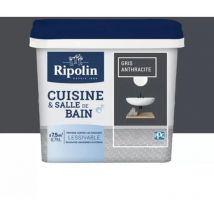 Peinture Cuisine & Salle de Bain Ripolin Gris anthracite 0,75 l