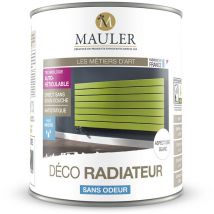 Peinture de rénovation et décoration des radiateurs, directe sans sous-couche : Mauler Déco Radiateur - ral 6010 Vert herbe - 1L - ral 6010 Vert herbe
