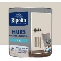 Peinture Murs, Boiseries, Radiateurs Ripolin Café au lait Mat 0,5 l