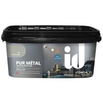 Id Paris - Peinture décorative pur metal 2L platine