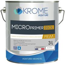 Krome Peinture - Krome Microprimer Isol Peinture d'Impression Microporeuse - Intérieur et Extérieur Conditionnement: 3L