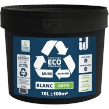 Peinture Eco Grand Blanc 10l Satin - Id Paris