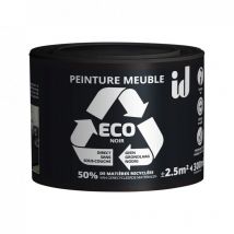 Peinture eco pour boiseries et meubles - noir 300ml Id Paris