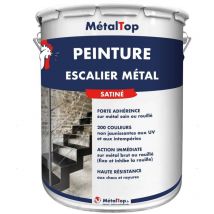 Peinture Escalier Metal - Pot 1 l - 8014 - Brun sépia Metaltop