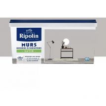 Peinture Murs, Boiseries, Radiateurs RIPOLIN Satin Gris lumière 2,5 L