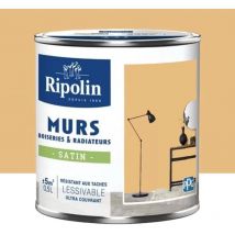 Peinture Murs, Boiseries, Radiateurs Ripolin Satin Ocre de Guadeloupe 0,5 l