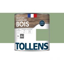Tollens - Peinture extérieure bois 2 en 1 - Ultra Résistante Satin - Vert Provence - 2L