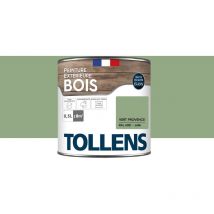 Tollens - Peinture extérieure bois 2 en 1 - Ultra Résistante Satin - Vert Provence - 0,5L=8m2