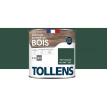 Tollens - Peinture extérieure bois 2 en 1 - Ultra Résistante Satin - Vert Basque - 0,5L=8m2