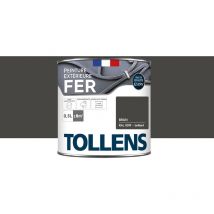 Peinture extérieure fer 2 en 1 - Ultra Résistante - TOLLENS - Brillant - Brun - 0,5L = 8m2
