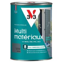 Peinture extérieure Multi-matériaux V33 Gris bleuté ral 7031 Satin 1,5L