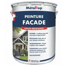Metaltop - Peinture Facade - Pot 15 l - 9001 - Blanc crème