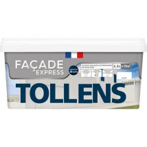 Peinture Façade express - Pour Murs Extérieurs, Murets, Abris de Jardin Tollens Mat - Blanc - 2,5L = 17m2