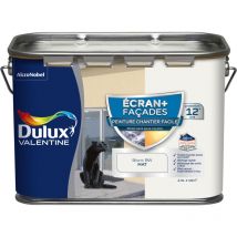 Peinture Façade Ecran+ Chantier Facile - direct sans sous-couche - Mat Blanc 2,5 l Dulux Valentine