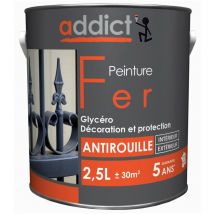 Peinture Fer 2.5 litres blanc - ADDICT
