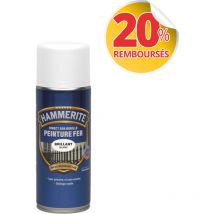 Peinture Fer aérosol Direct sur Rouille - Brillant Blanc - 400 ml Hammerite