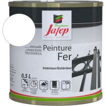 Peinture fer antirouille blanc Jafep 0,5 l