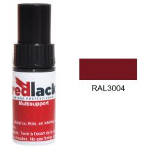 Peinture flacon retouche ral 3004 Satiné multisupport Redlack