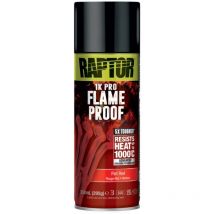 Upol - Peinture ignifuge Haute température Rouge Mat 352ml Raptor