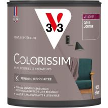 V33 - Peinture murale intérieure Colorissim Gris loutre Velours 0,5L