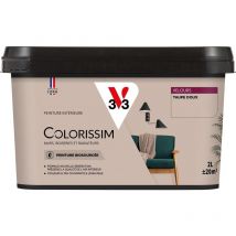 Peinture murale intérieure Colorissim V33 Taupe doux Velours 2L