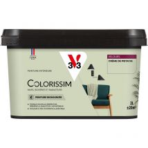 Peinture murale intérieure Colorissim V33 Crème de pistache Velours 2L