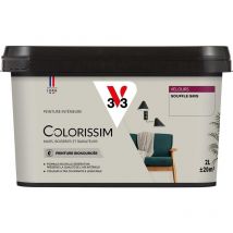 Peinture murale intérieure Colorissim V33 Souffle gris Velours 2L